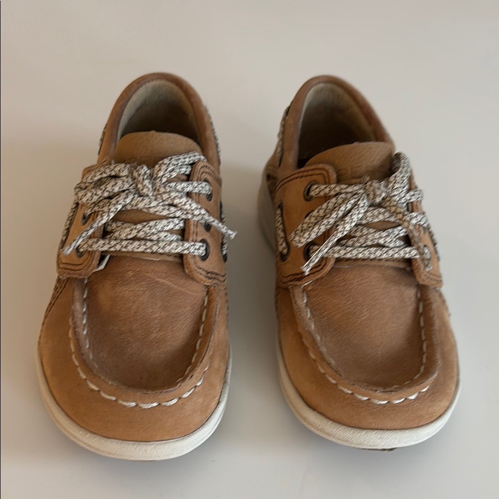 Kids Brown Boat Shoes